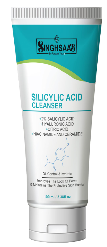 Salicylic Acid Cleanser (Contains: 2% Salicylic Acid, Hyaluronic Acid, Citric Acid, Niacinamide & Ceramide)